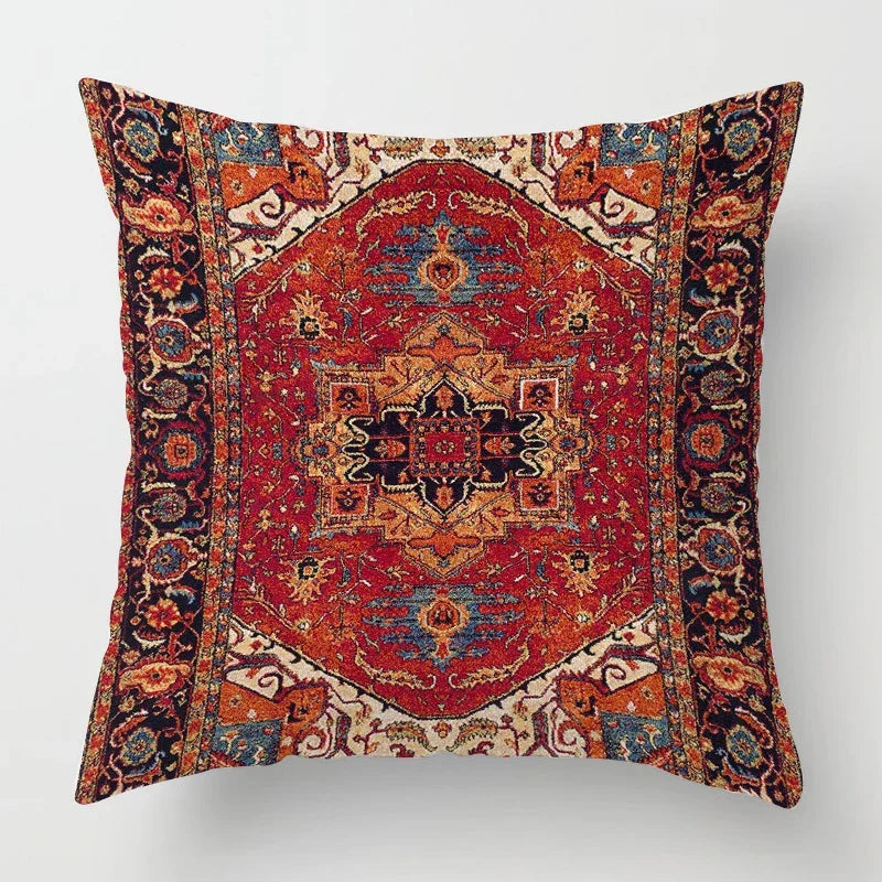 Funda de Almohada Decorativa con Patrón Artístico