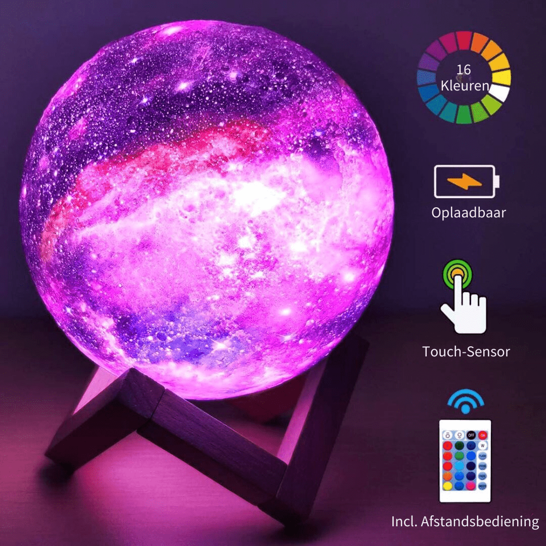 Draadloze 3D Maanlamp