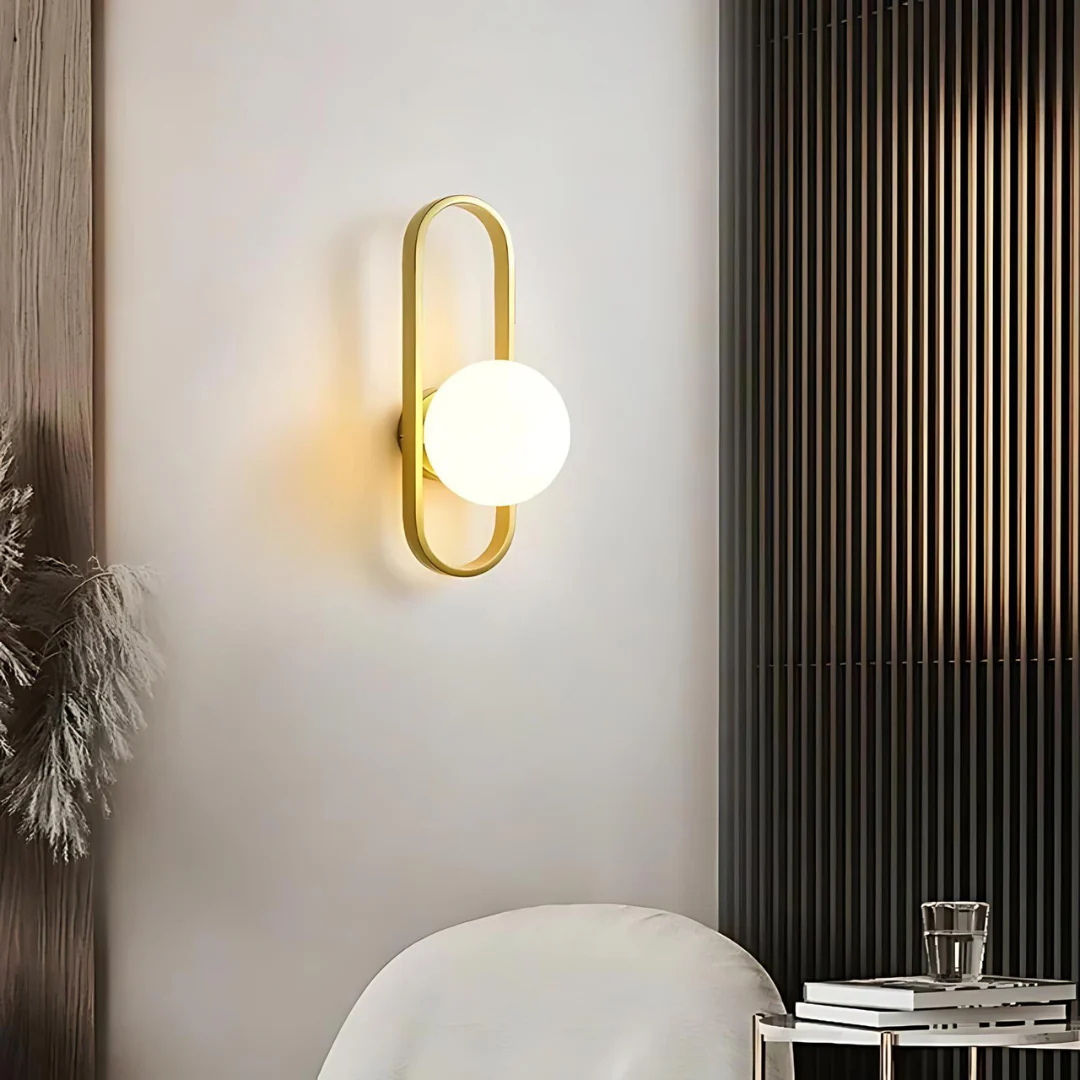 AstraGlow | Modern Glass Wall Sconce Lamp