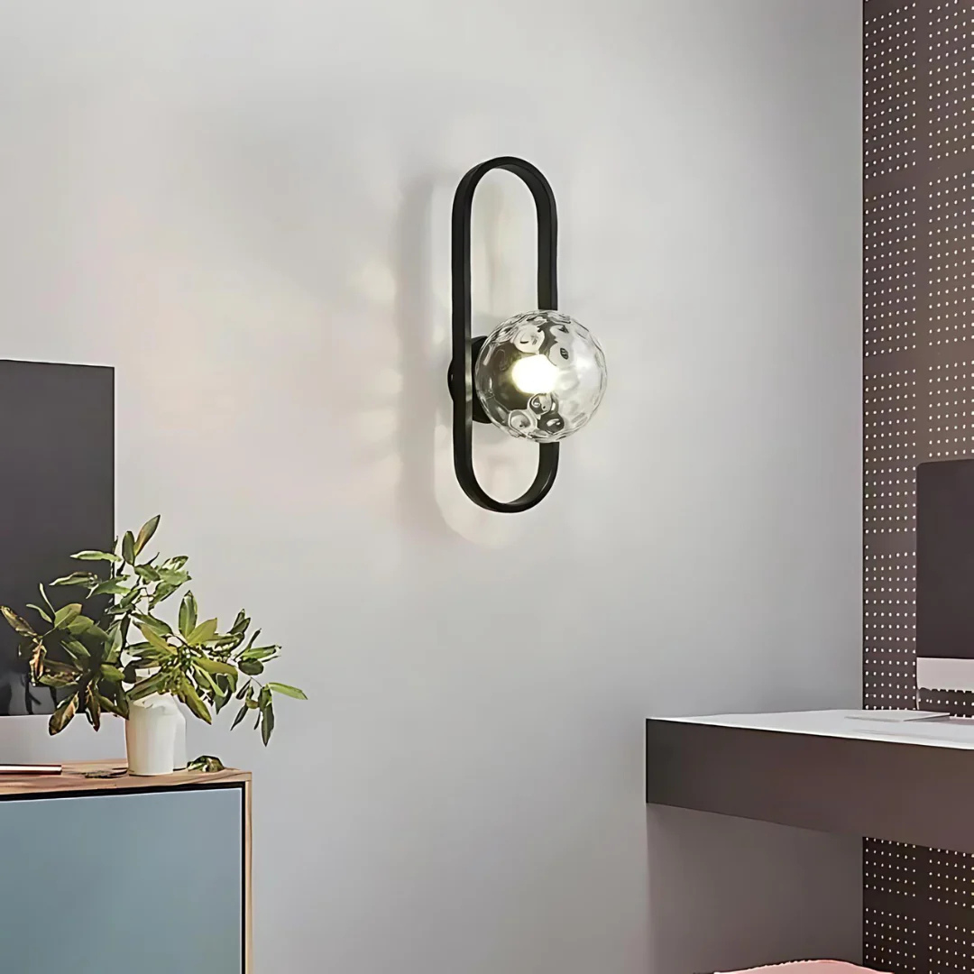AstraGlow | Modern Glass Wall Sconce Lamp