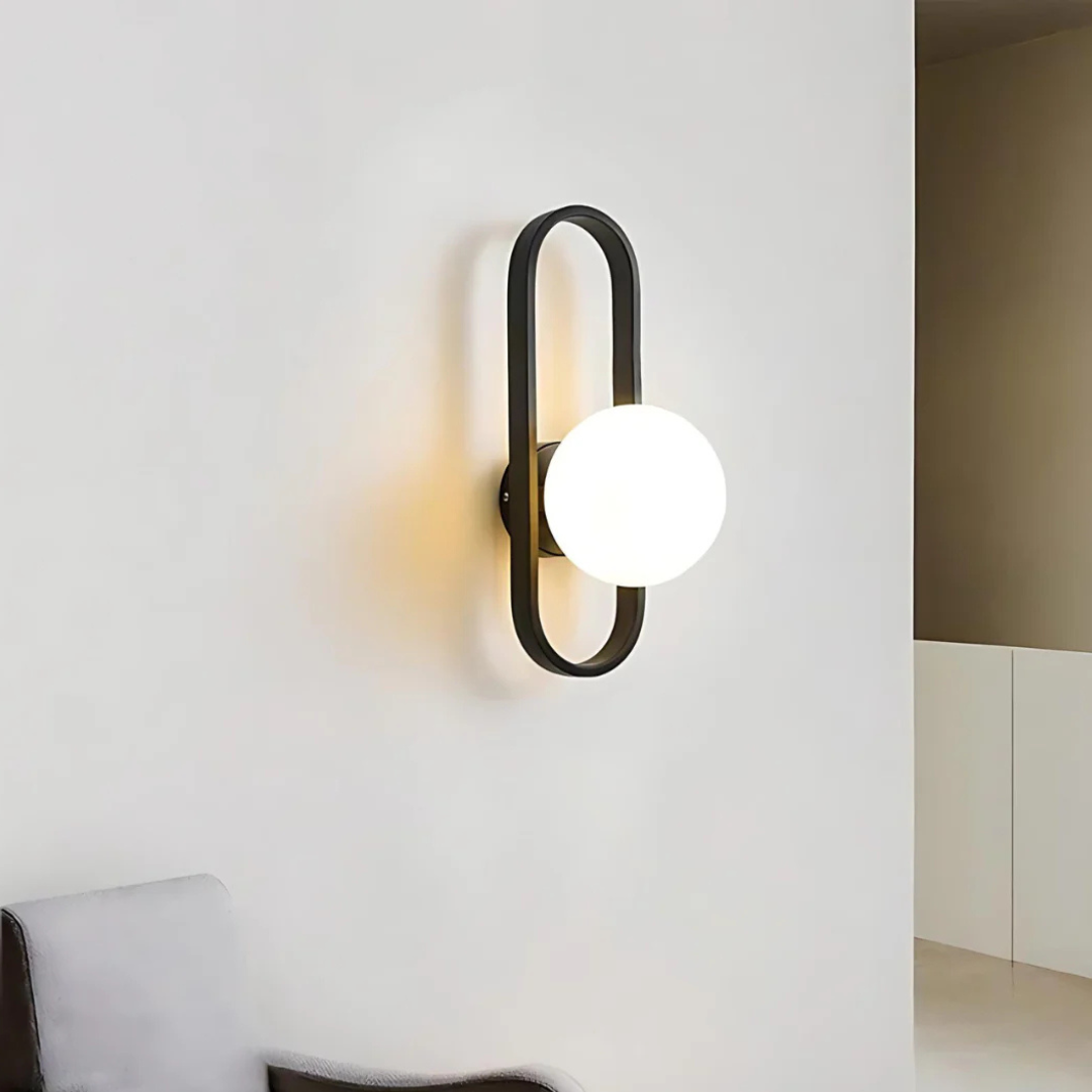 AstraGlow | Modern Glass Wall Sconce Lamp