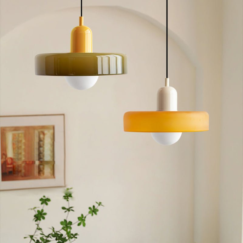 Lampada a sospensione in vetro