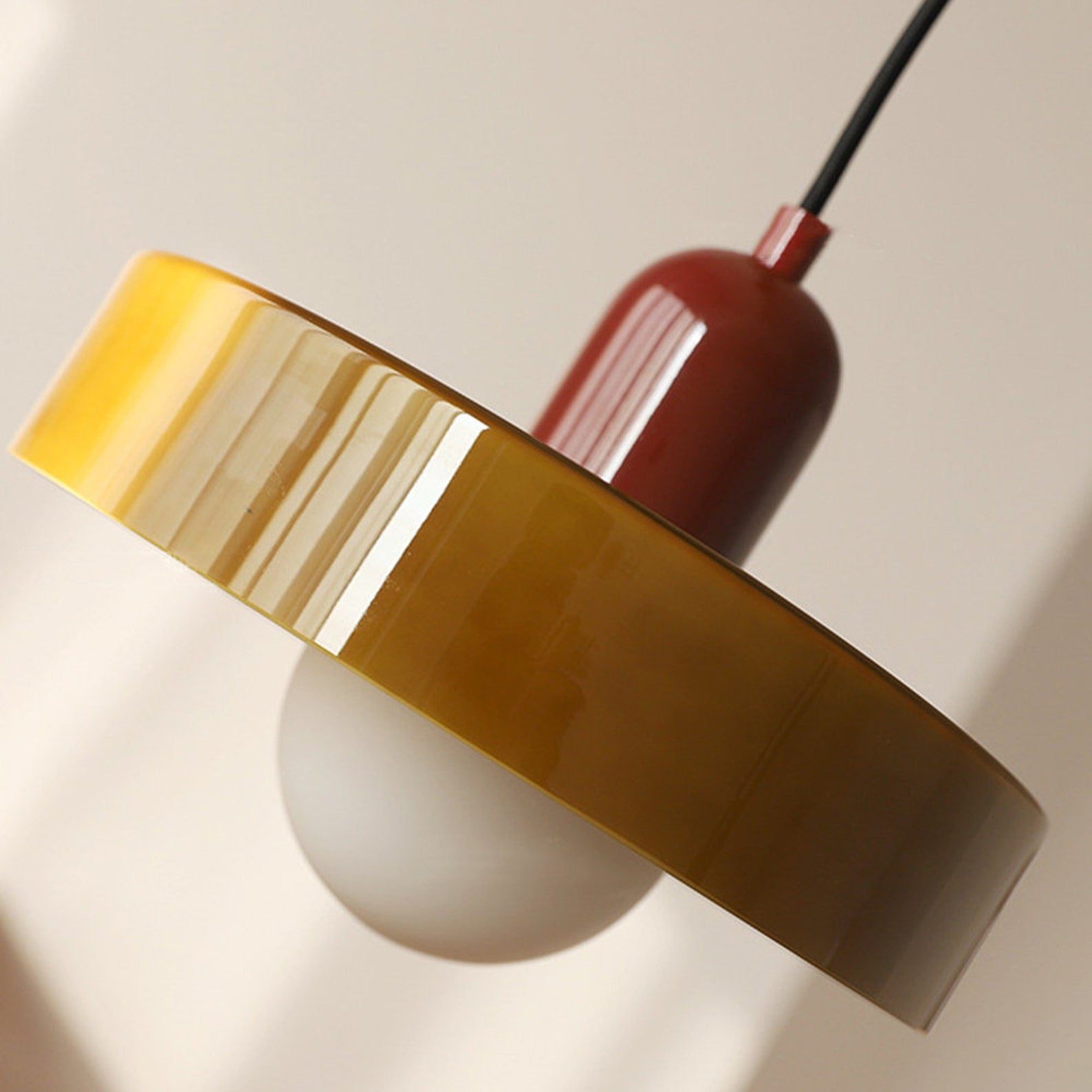 Lampada a sospensione in vetro