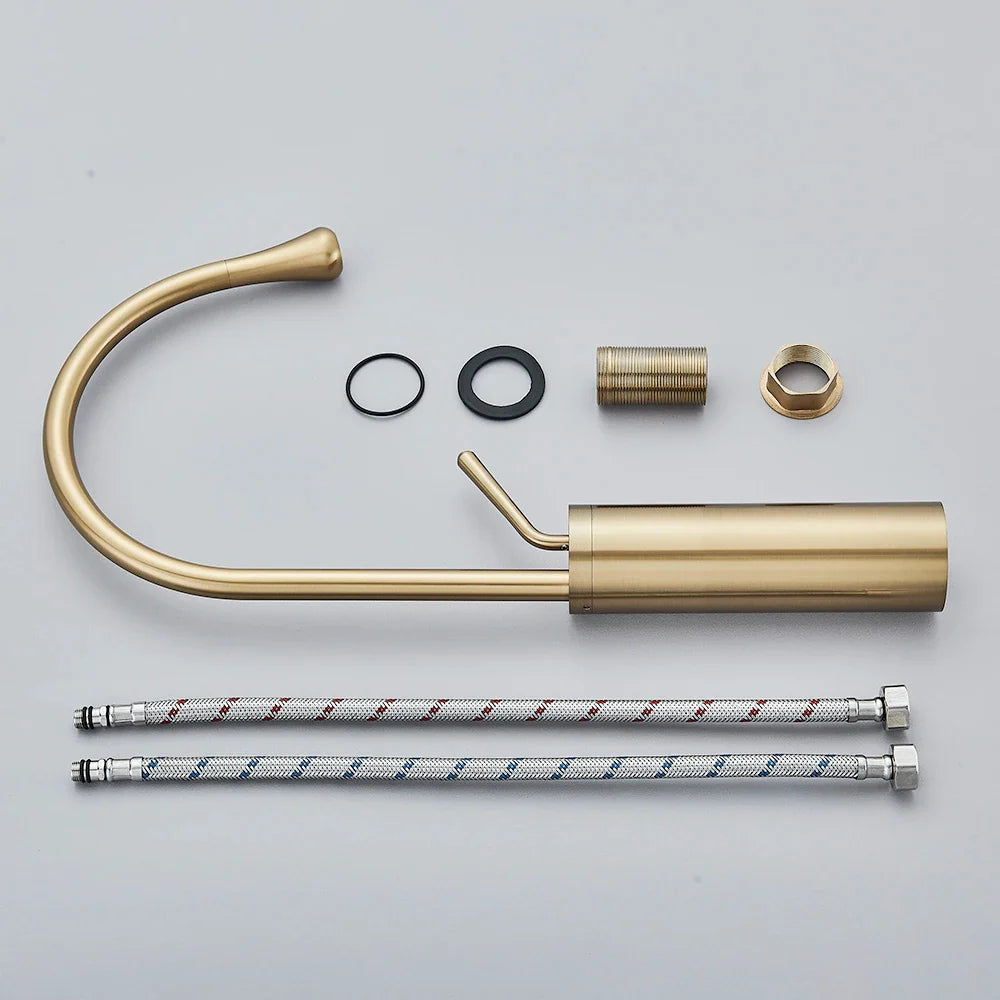 Brushed Gold Bathroom Faucet