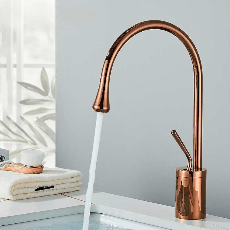 Brushed Gold Bathroom Faucet