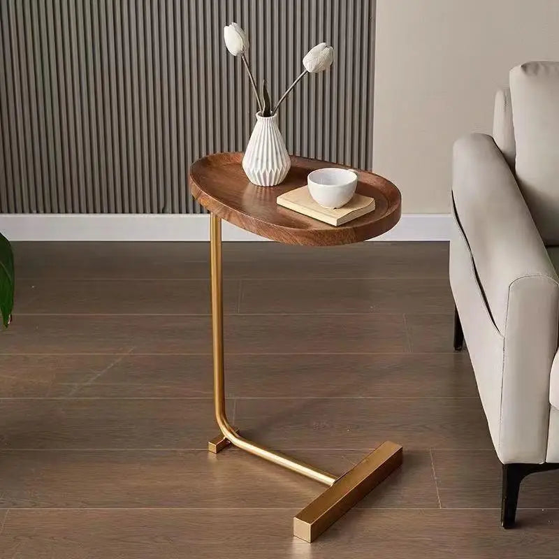 C-Shaped Mobile Side Table