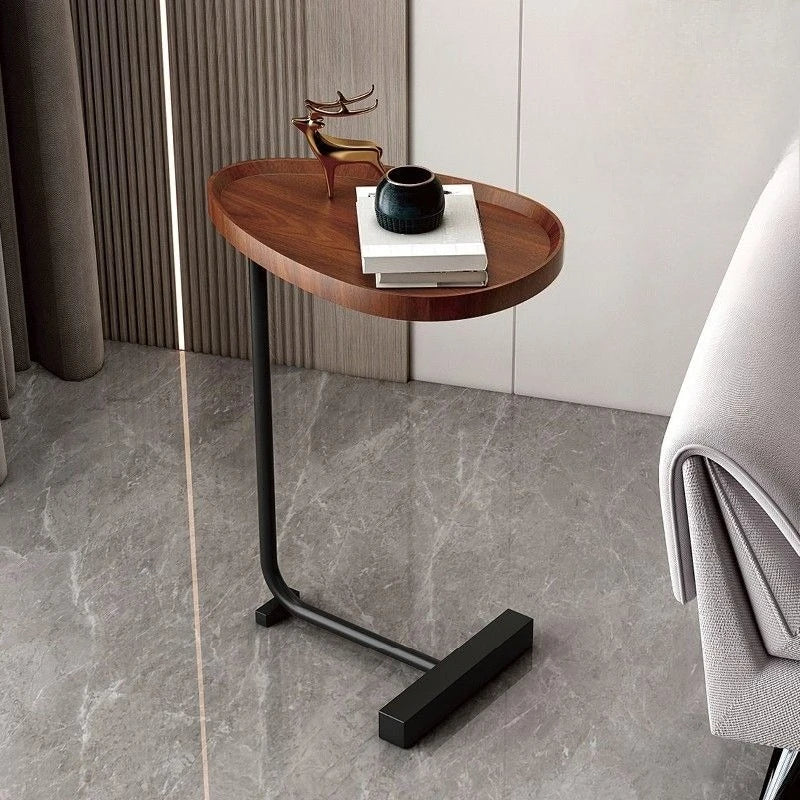 C-Shaped Mobile Side Table