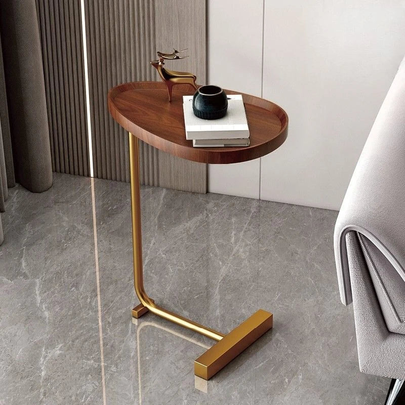 C-Shaped Mobile Side Table