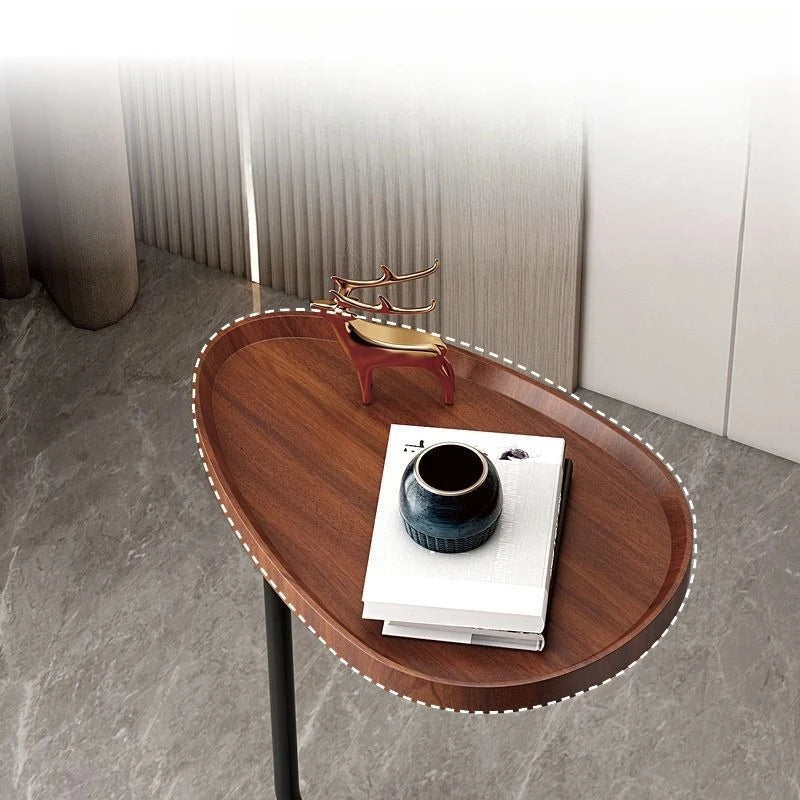 C-Shaped Mobile Side Table