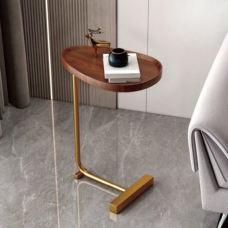 C-Shaped Mobile Side Table