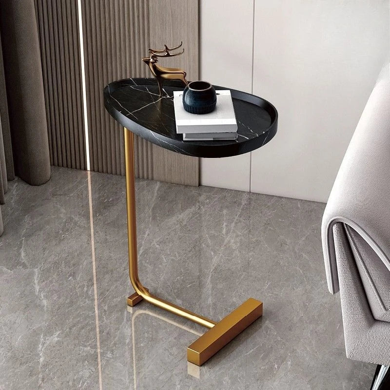 C-Shaped Mobile Side Table