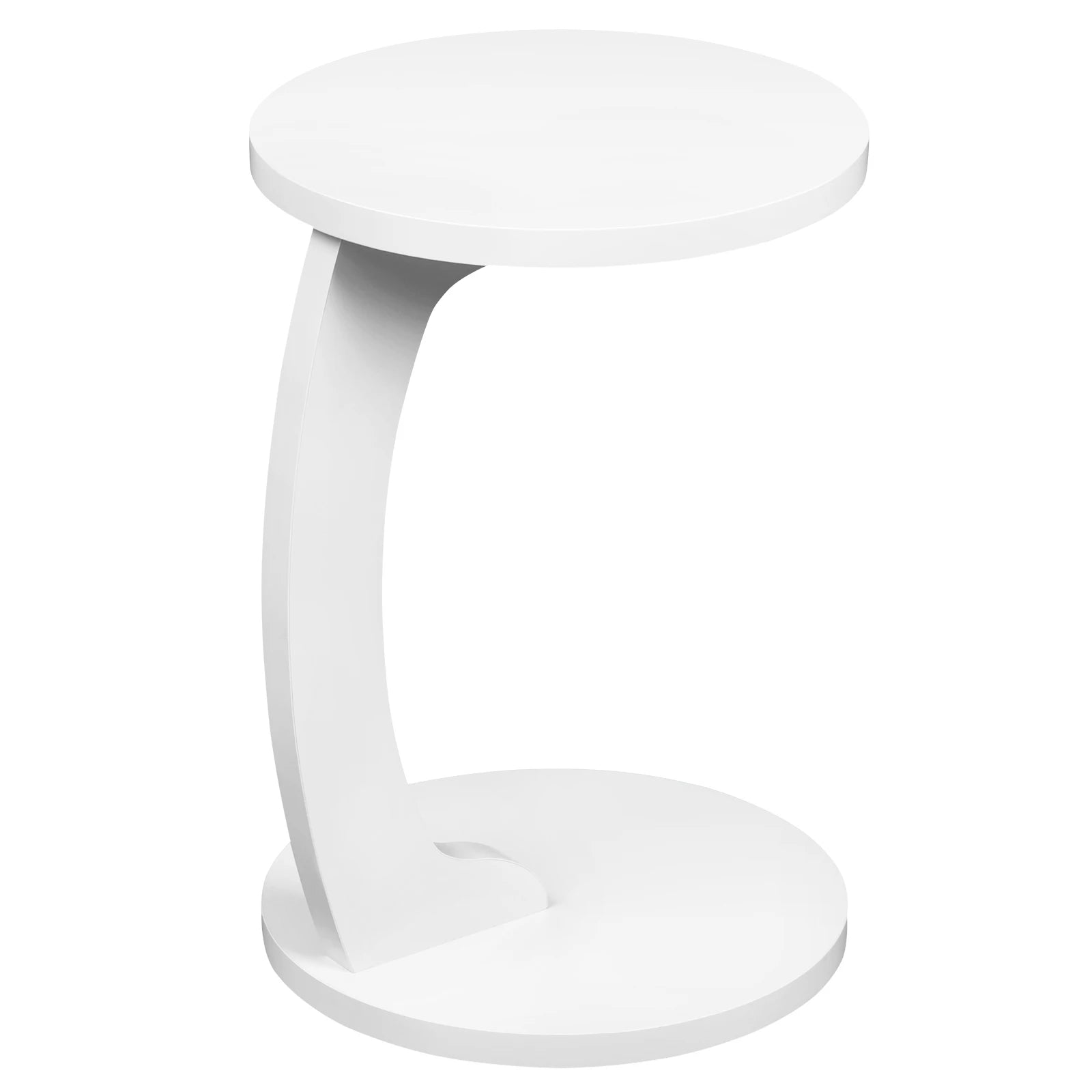 C-Shaped Round Side Table