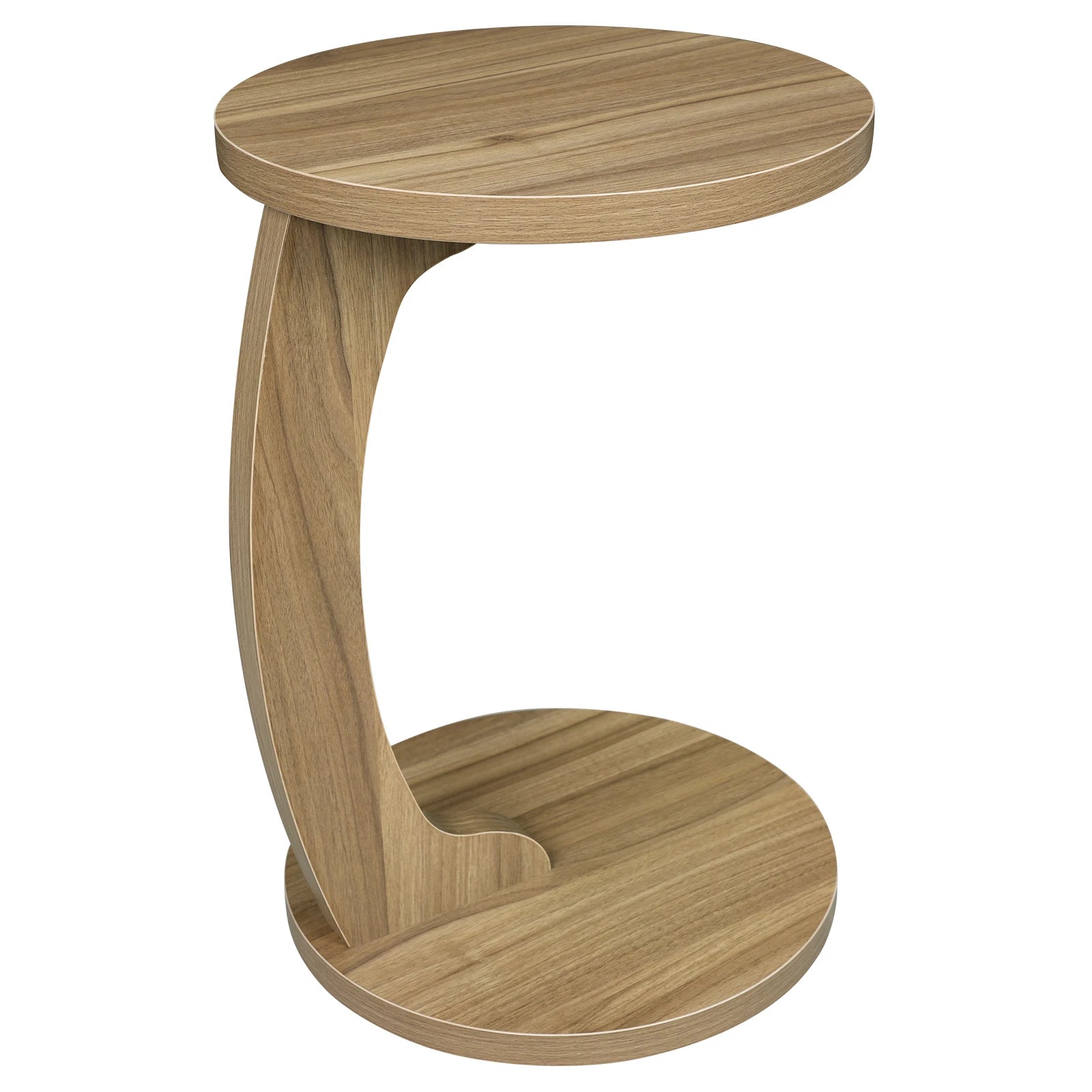 C-Shaped Round Side Table