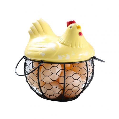 Ceramic Egg Holder with Charming Chicken Design