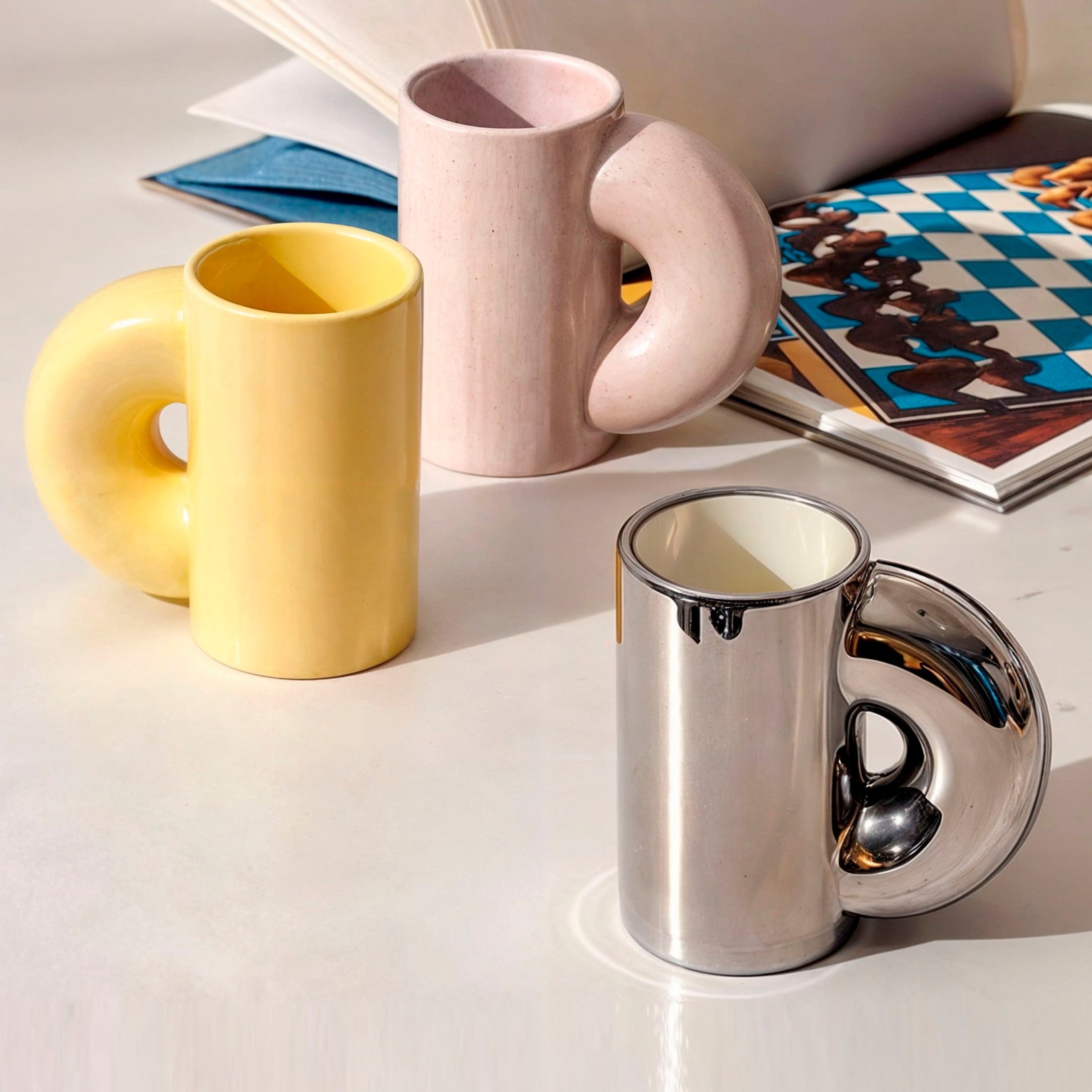 Handgemachte Porzellan-Kaffeetasse