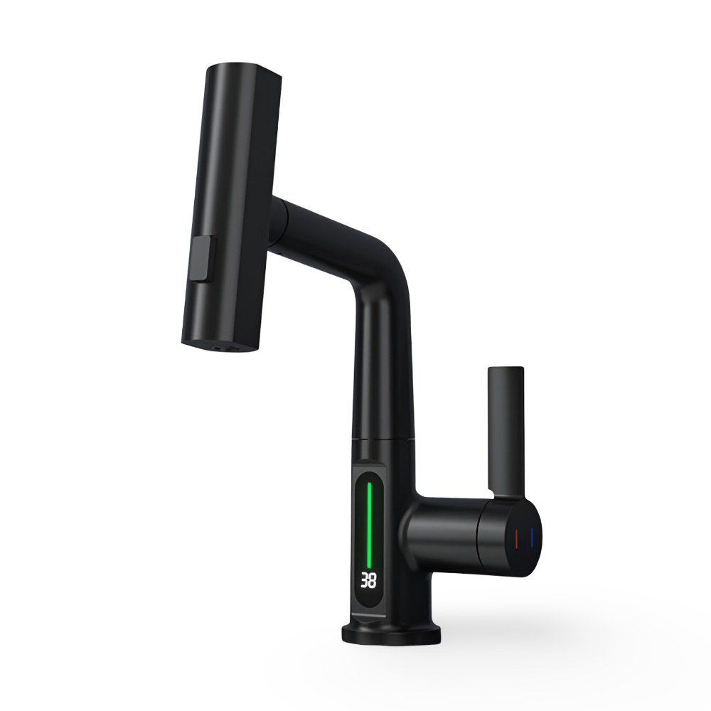 Civita | Grifo de cocina ajustable con pantalla de temperatura