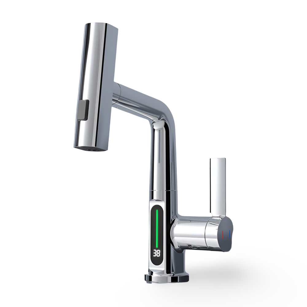 Civita | Grifo de cocina ajustable con pantalla de temperatura
