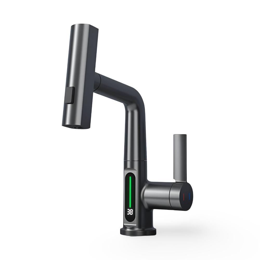 Civita | Grifo de cocina ajustable con pantalla de temperatura