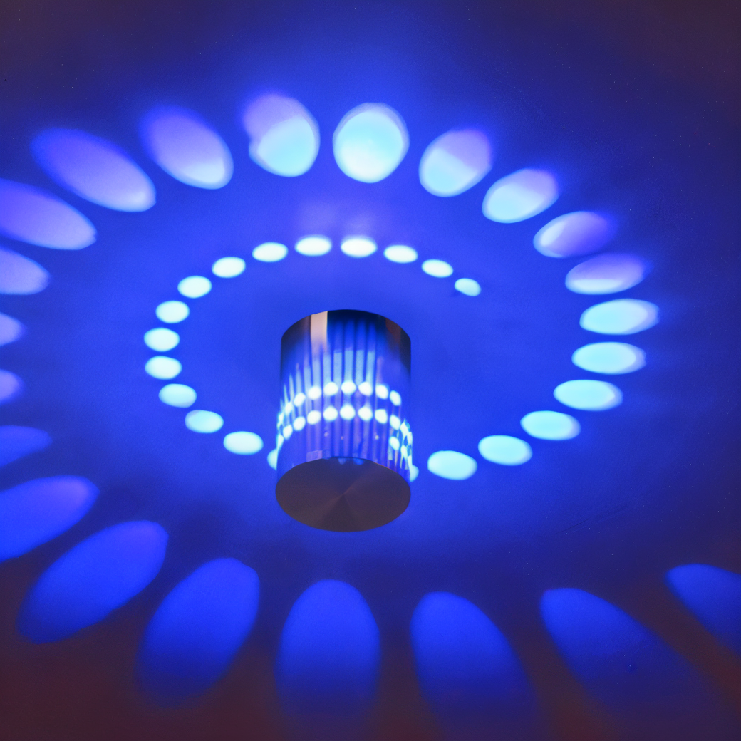 Colorful Spiral LED Wall Sconce Lighting