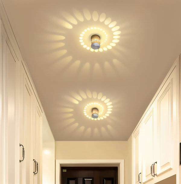 Colorful Spiral LED Wall Sconce Lighting