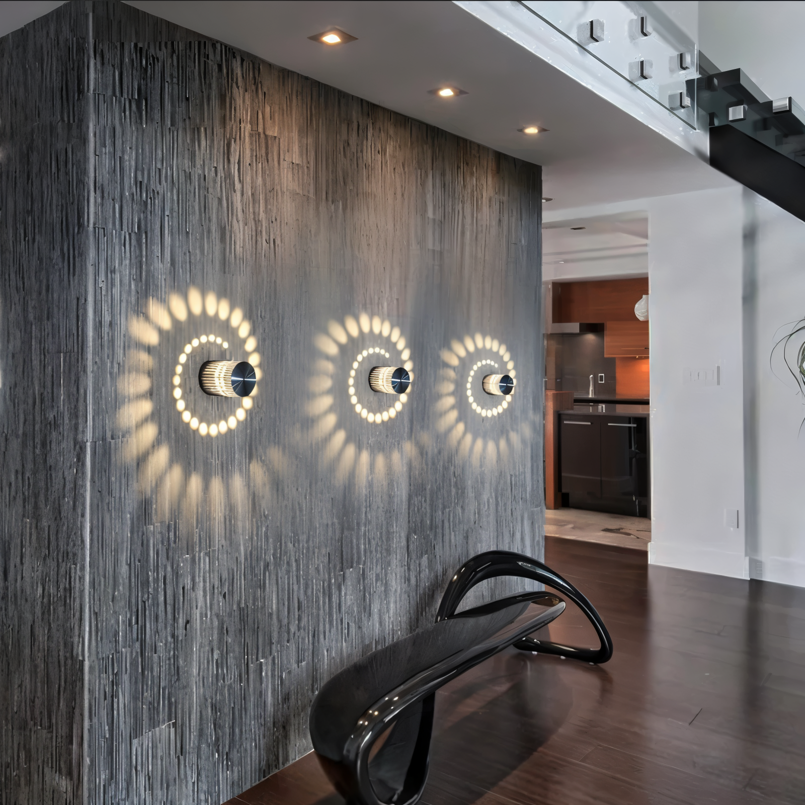 Colorful Spiral LED Wall Sconce Lighting