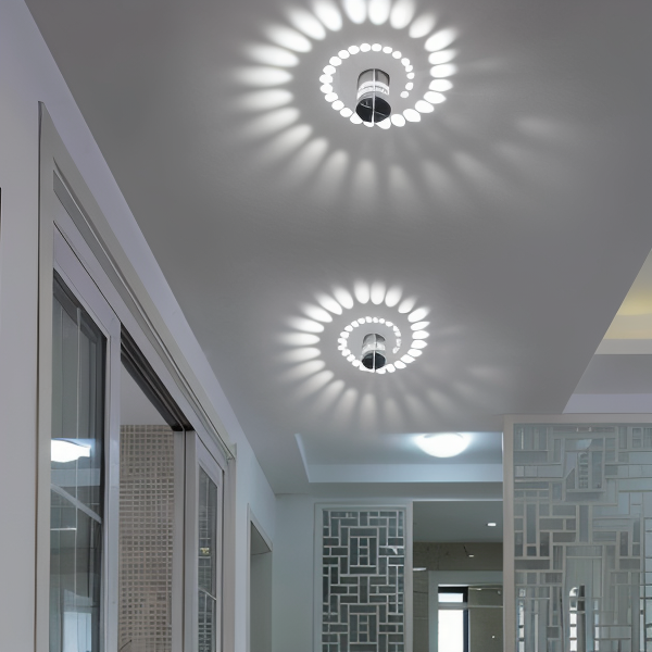 Colorful Spiral LED Wall Sconce Lighting