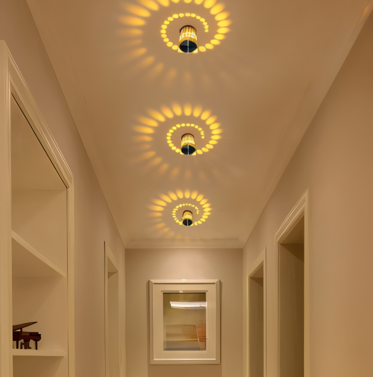Colorful Spiral LED Wall Sconce Lighting