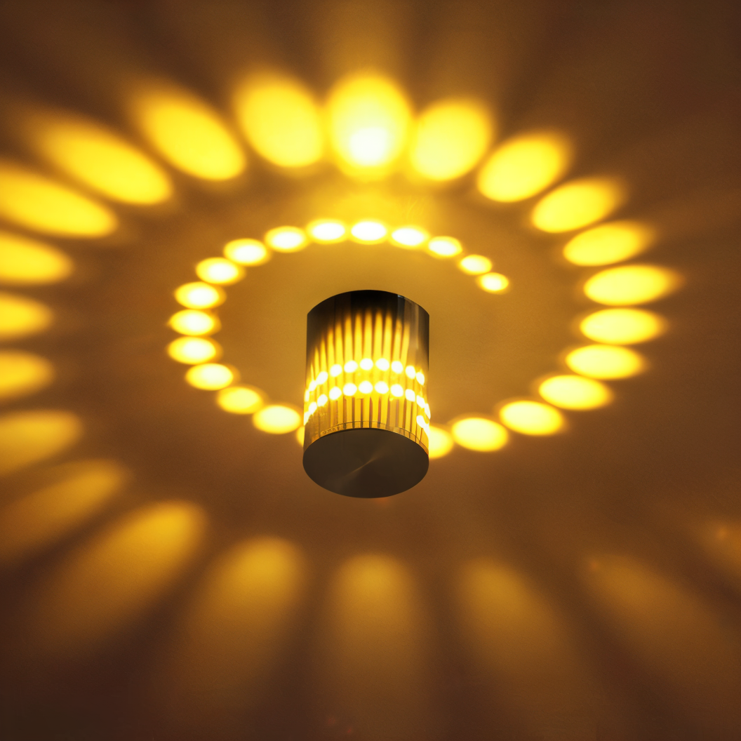 Colorful Spiral LED Wall Sconce Lighting
