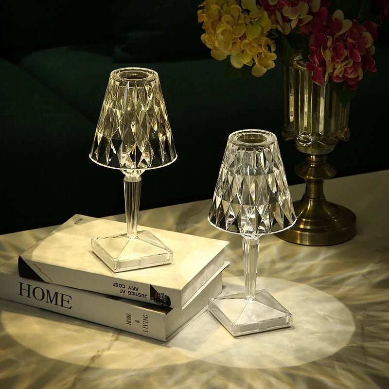 Draadloze LED Kristallen Lamp met Touchbediening