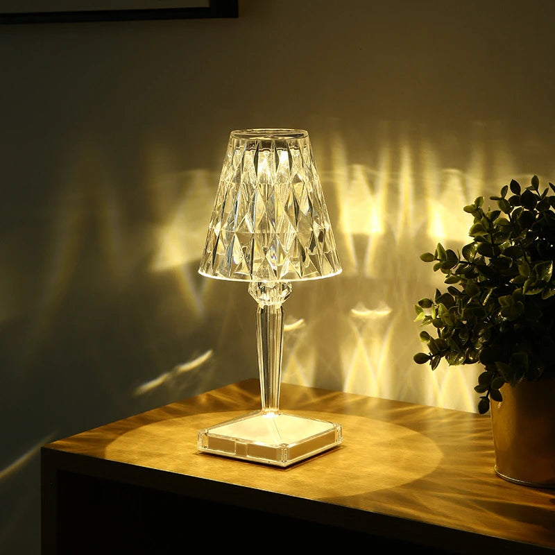 Draadloze LED Kristallen Lamp met Touchbediening