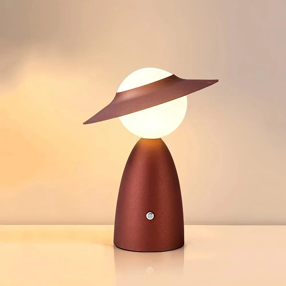 Cordless Table Lamp with Wireless Charging and Dimmable Warm Light