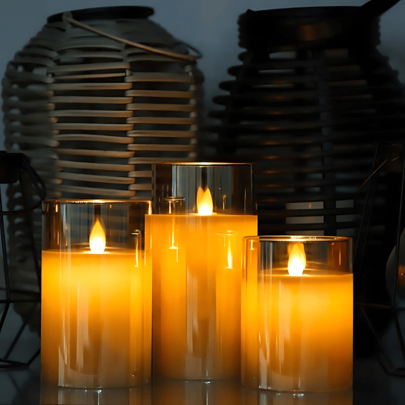 CozioGlow | Juego de Velas LED Sin Llama con Control Remoto