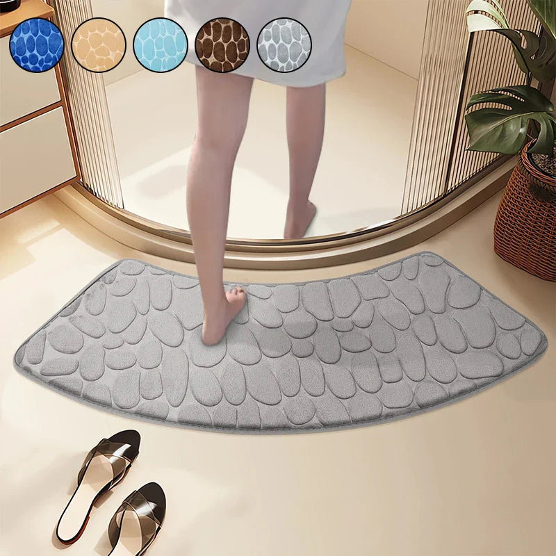 Ergonomisch geformte Badezimmerkammermatte