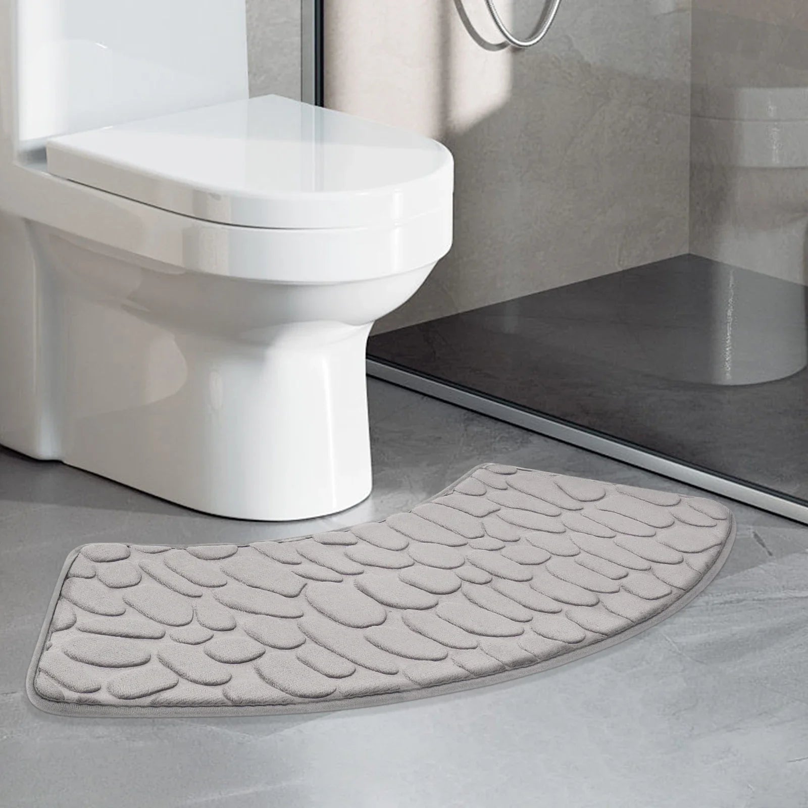 Ergonomisch geformte Badezimmerkammermatte