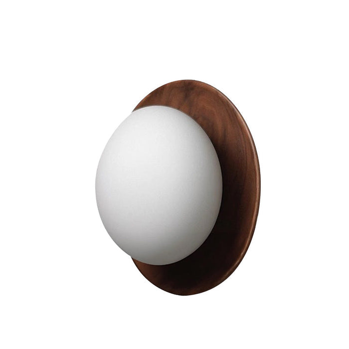 LumeVibe | Natural Wood White Wall Lamp
