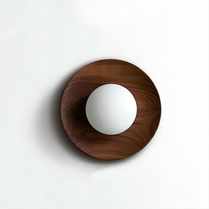 LumeVibe | Natural Wood White Wall Lamp