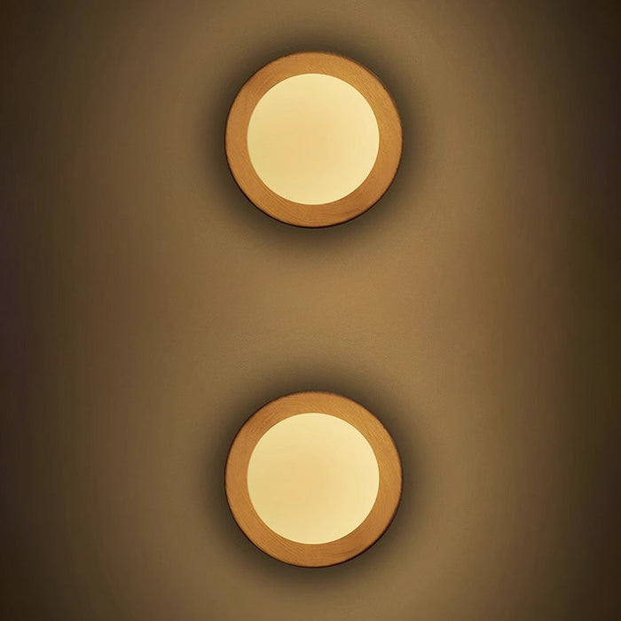 LumeVibe | Natural Wood White Wall Lamp