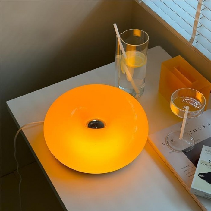 Dimmable LED Wall and Table Lamp – Glass and Metal Bauhaus Design for Elegant Home Lighting 0