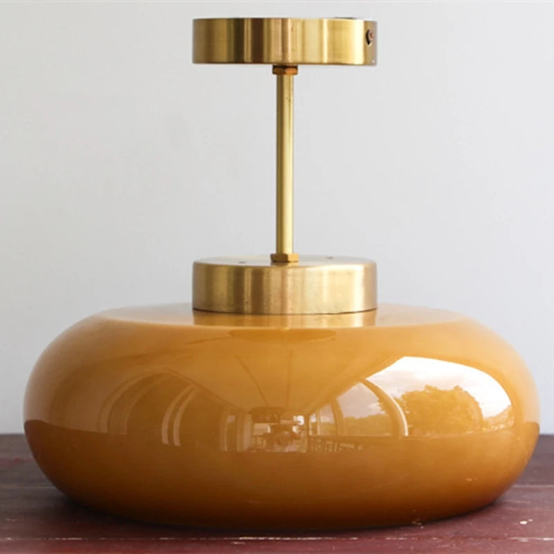Domelight | 11" Vintage Semi Flush Ceiling Light