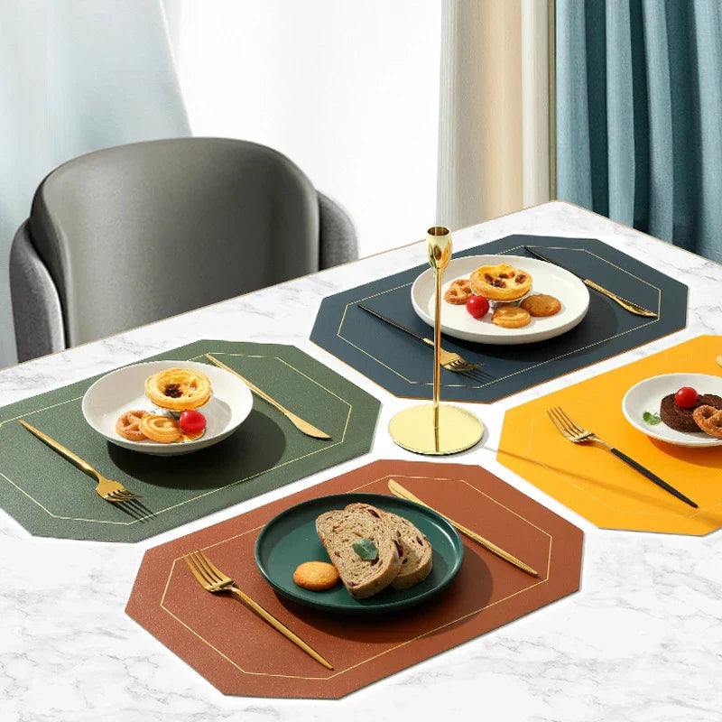 Double-Sided PU Leather Table Mat