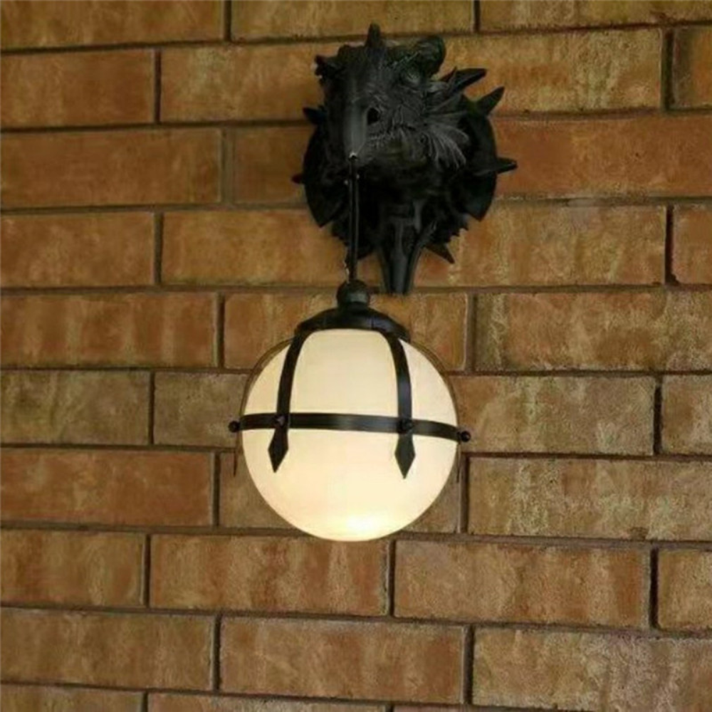Draxia | LED Wall Sconce Light with Dragon Head Design 0