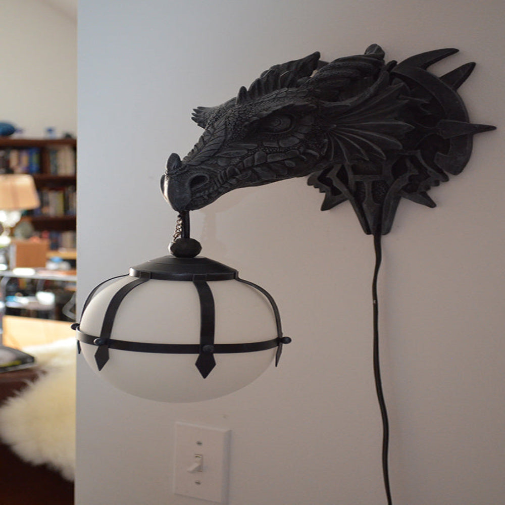 Draxia | LED Wall Sconce Light with Dragon Head Design 4