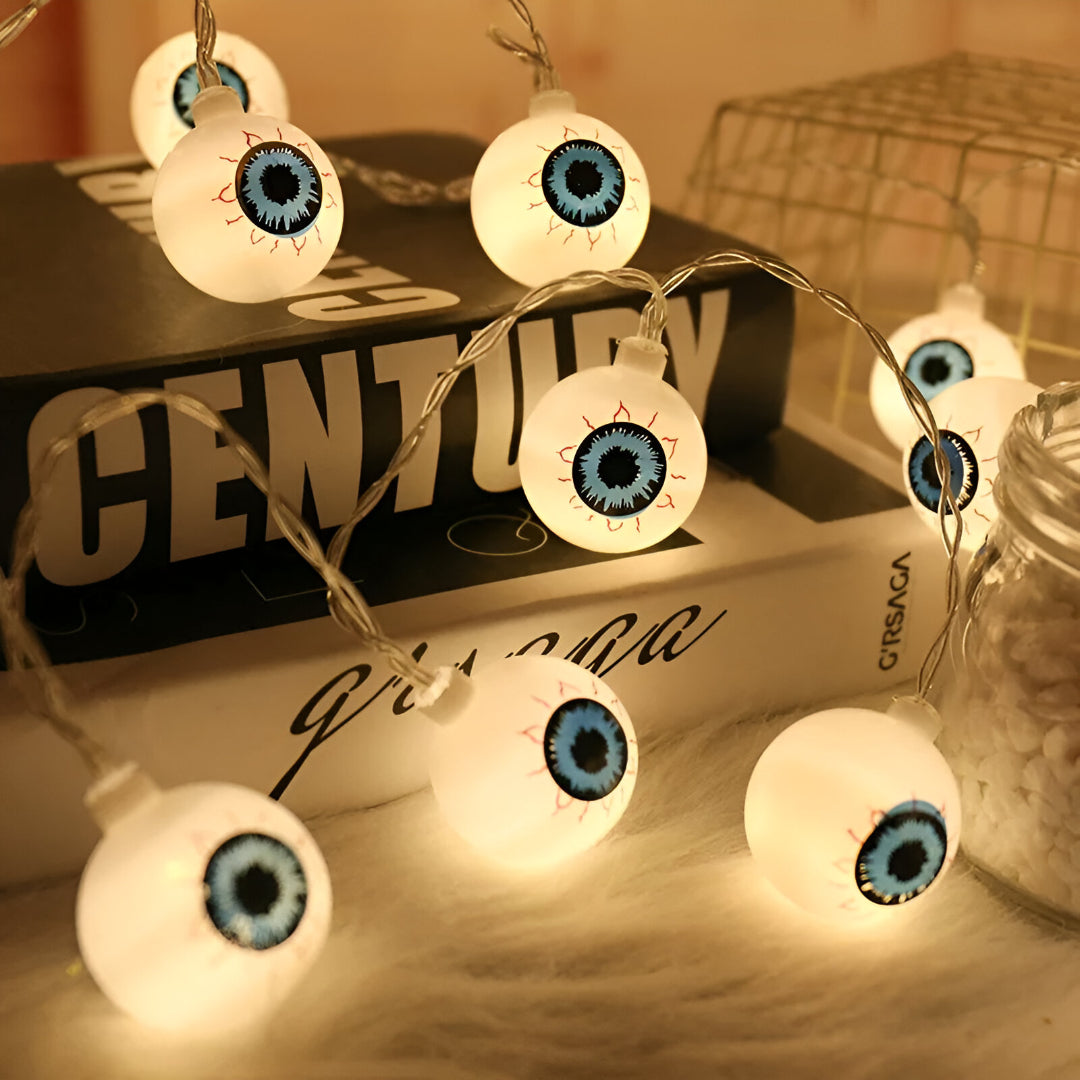EerieGlow | LED Eyeball Fairy Lights for Halloween Decor 1