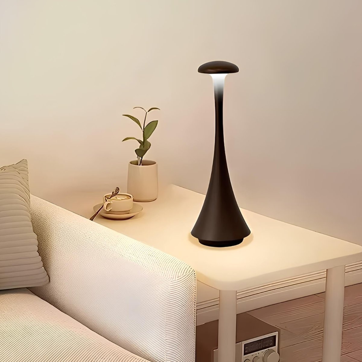 Elance | Draadloze Tafellamp met Touchbediening, Dimbaar Licht voor Nachtkastje of Bureau