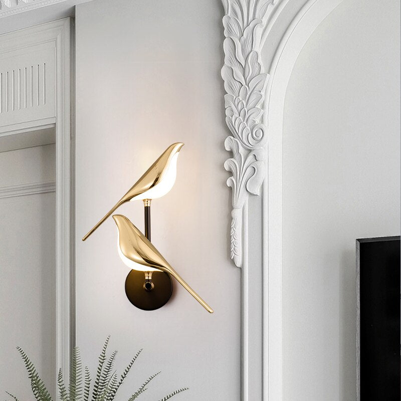 Elegant Bird-Shaped LED Wall Sconce Light
