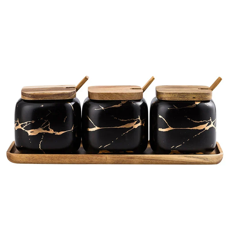 Eleganter Keramik-Gewürzregal-Organizer