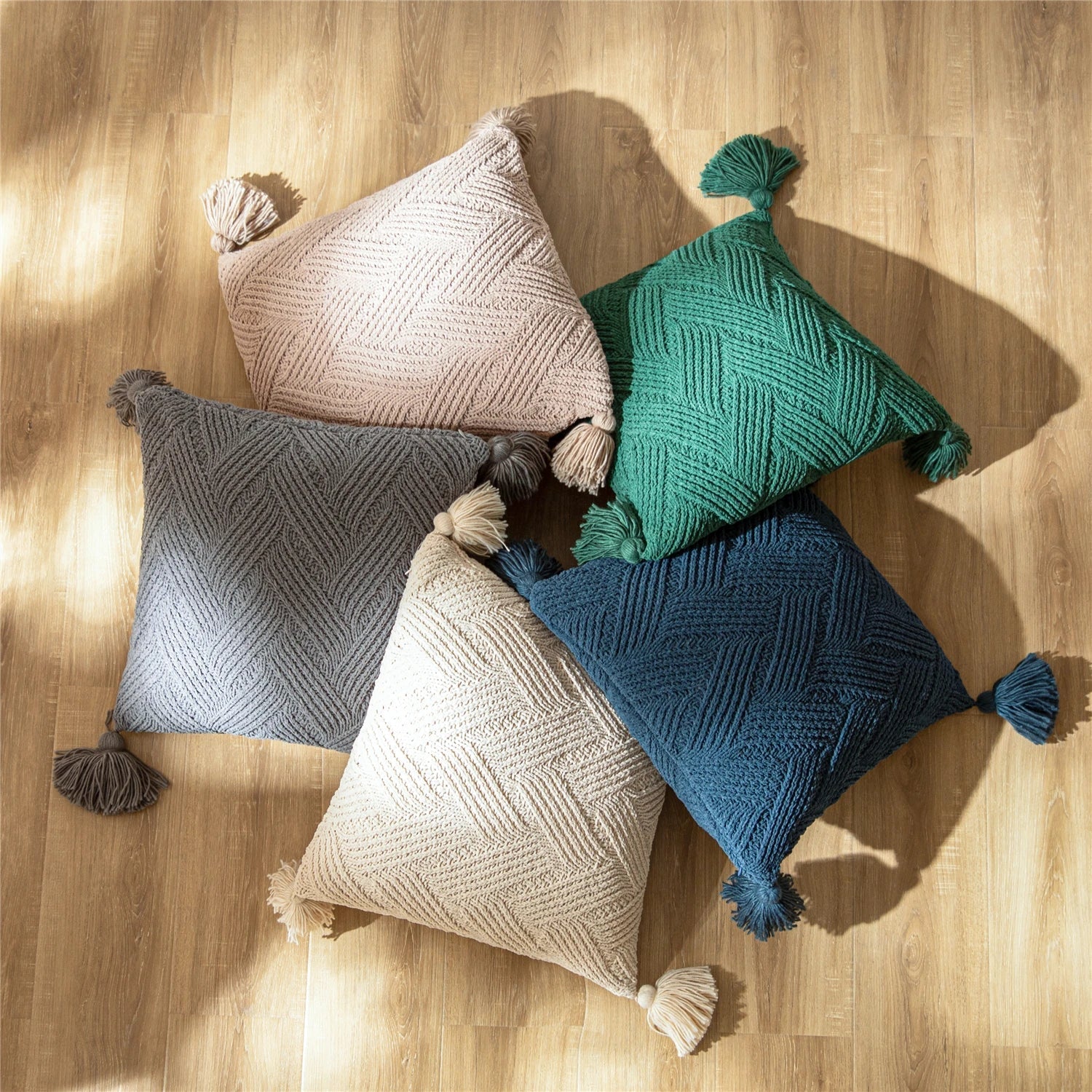 Elegante Chenille Sofa Kissenhülle