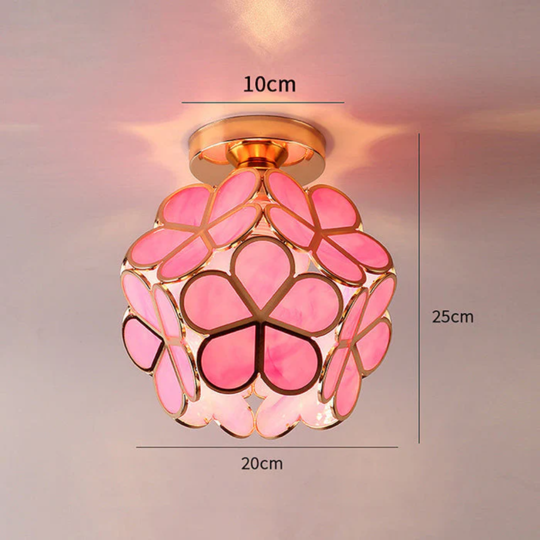 Elegant Floral Flush Mount Ceiling Light Fixture