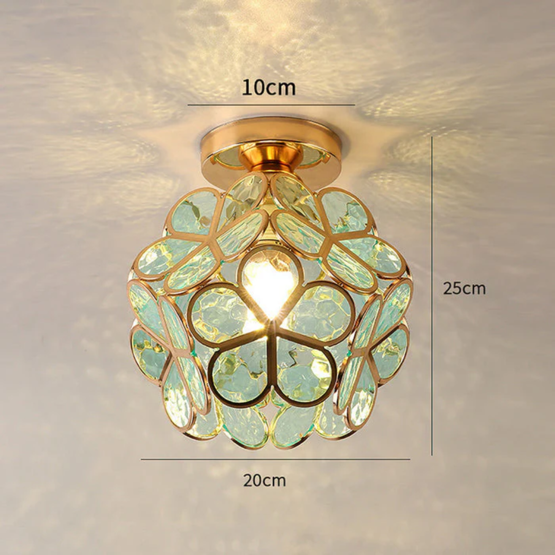 Elegant Floral Flush Mount Ceiling Light Fixture