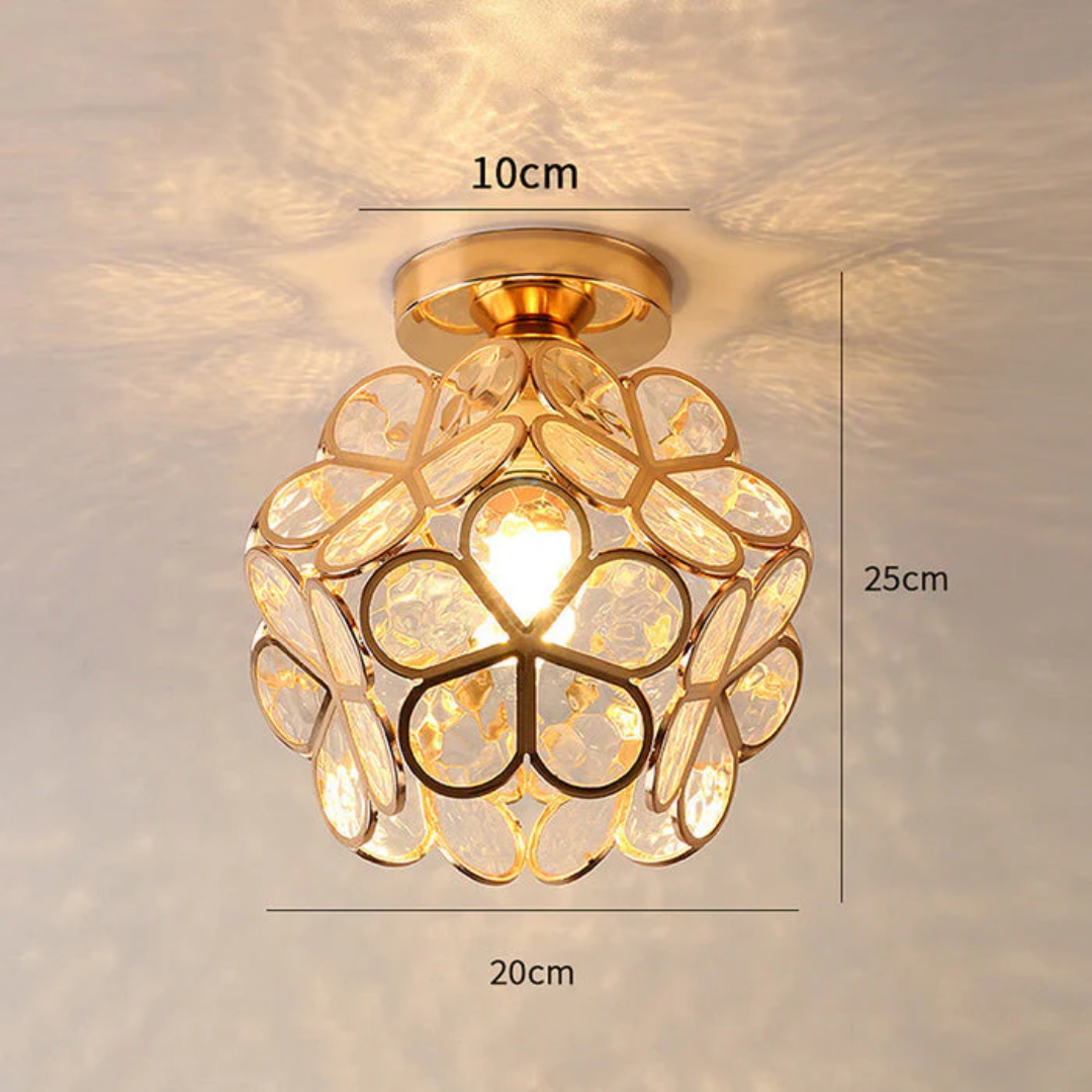 Elegant Floral Flush Mount Ceiling Light Fixture
